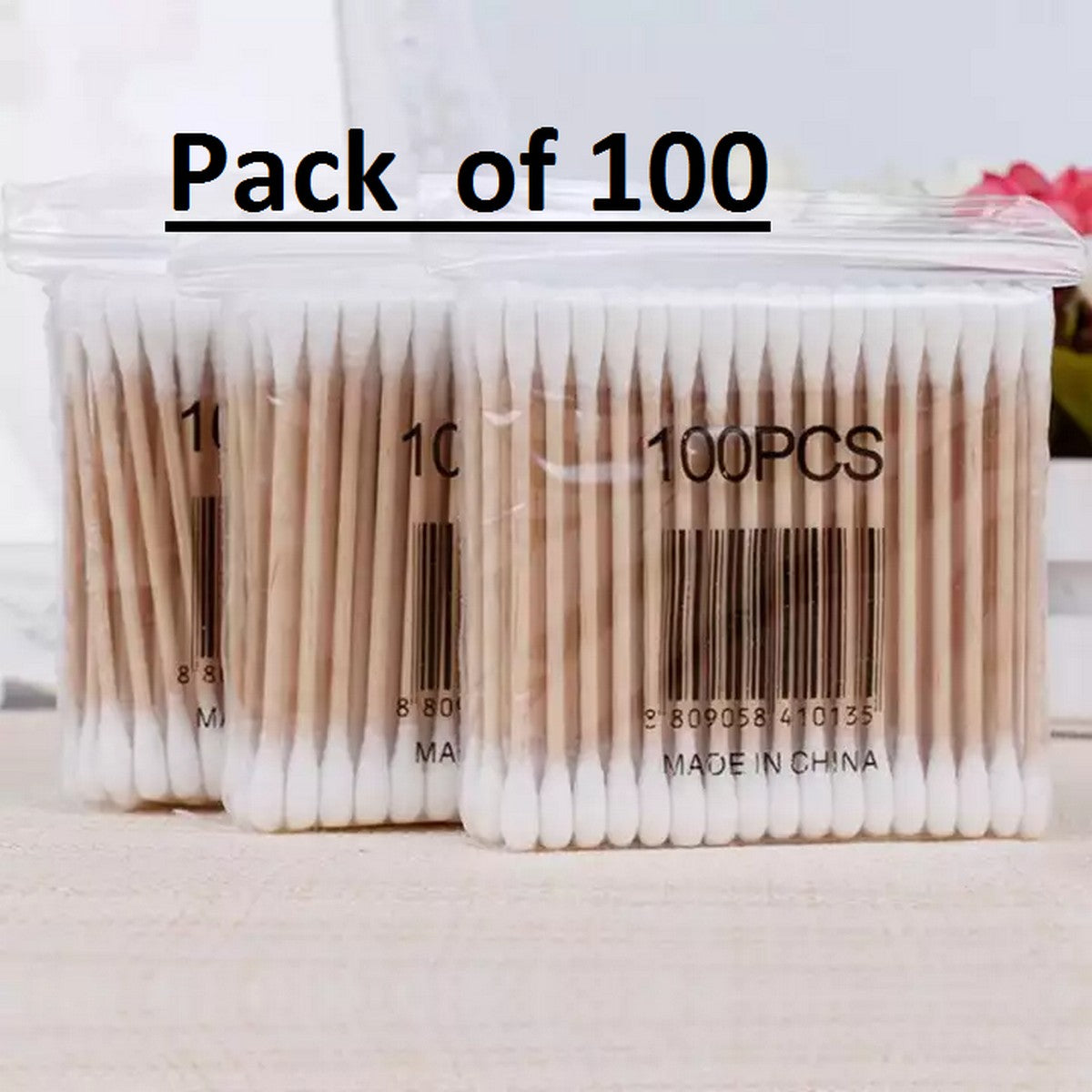 100 PC Ear Cleaning Cotton Buds, Under One Dollar