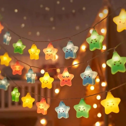 10Pcs Colorful Star Light, Home and Living