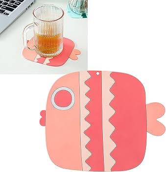 1Pcs Cute Fish Cup Coaster, Under One Dollar