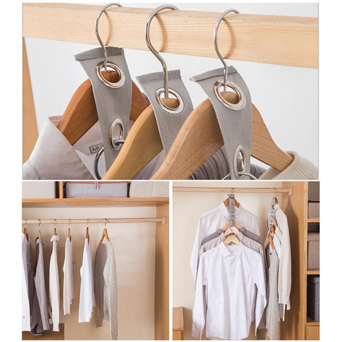 2 Pcs 4 Hole Magic Clothes Hanger Strip Under One Dollar