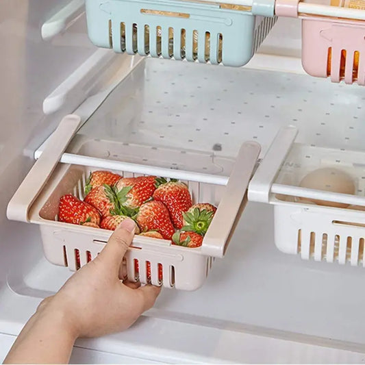 Set of 3 Organizer Fridge Drawer Basket