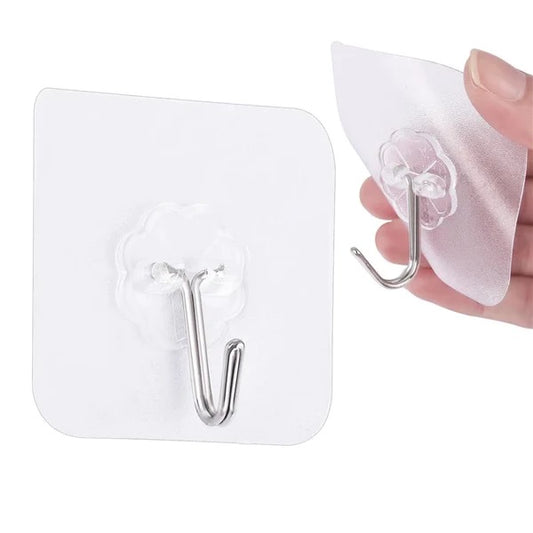 5Pcs Self Adhesive Door Wall Hangers Hooks, Under One Dollar