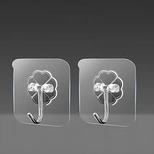 5Pcs Self Adhesive Door Wall Hangers Hooks, Under One Dollar