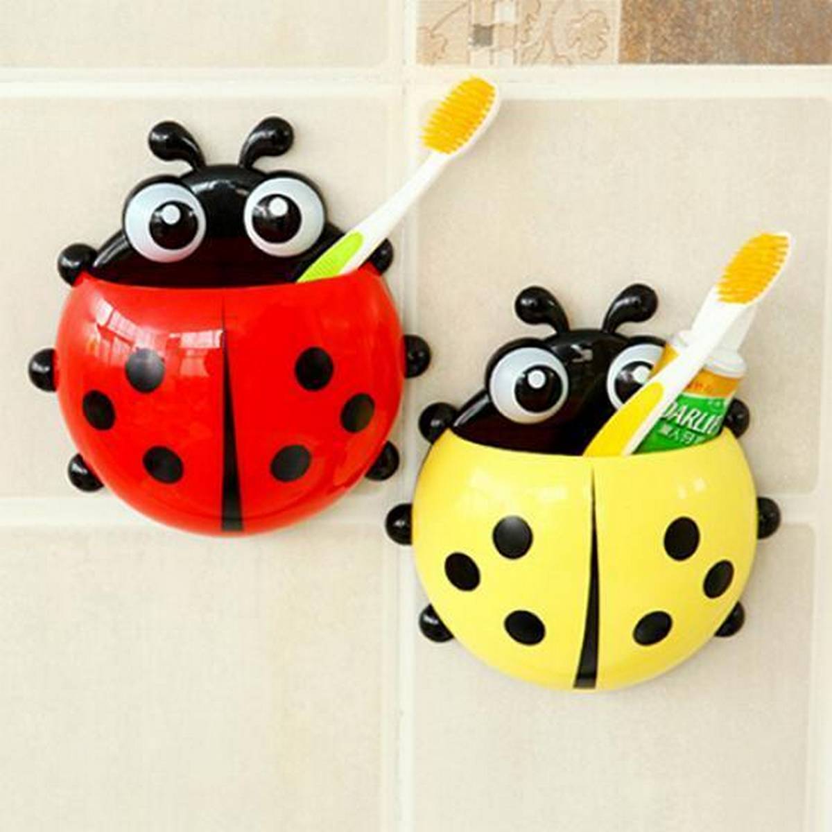 Multi-Purpose Ladybird Suction Shelves Storage Holders
