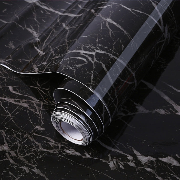 Black Marble Paper Sticker
