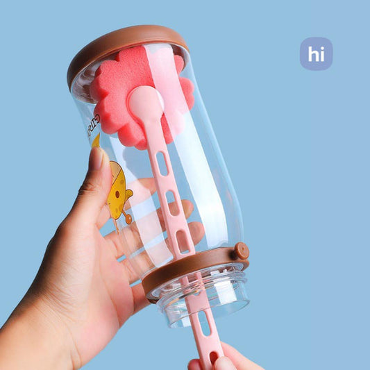 1 PC Cleaner Bottle Brush Flower Shape(6.5inch) Under One Dollar