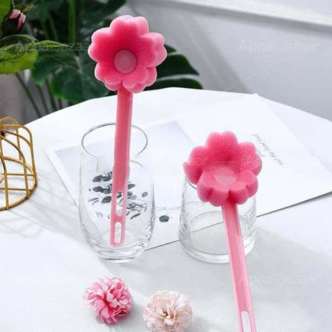 1 PC Cleaner Bottle Brush Flower Shape(6.5inch) Under One Dollar