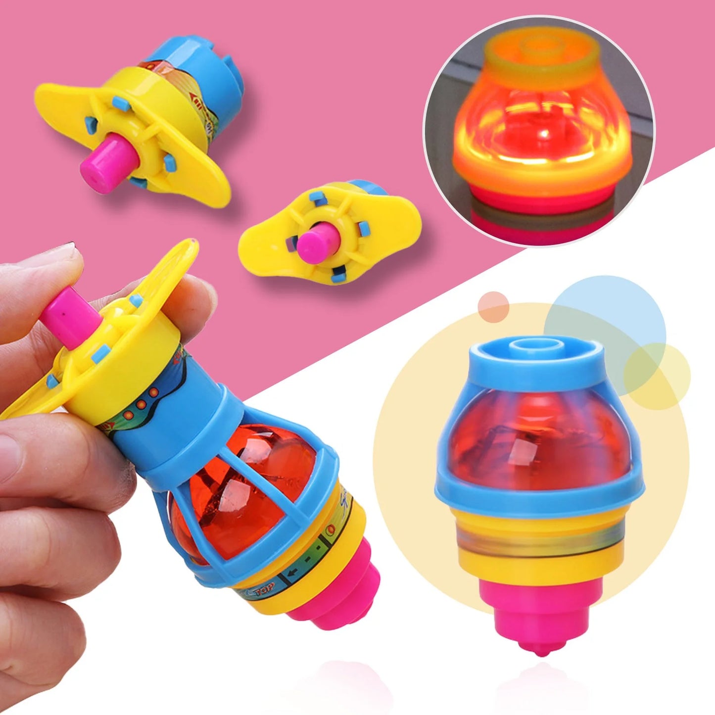 Flashing Light Spinning Toy, Under One Dollar