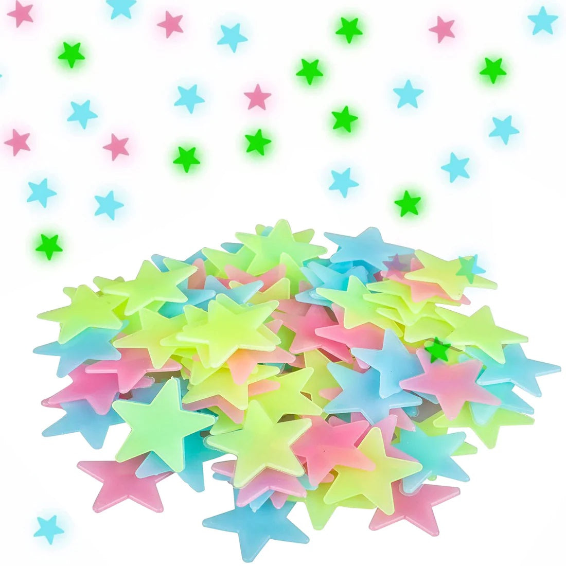 100Pcs Self Adhesive Decorative Stars, Under One Dollar
