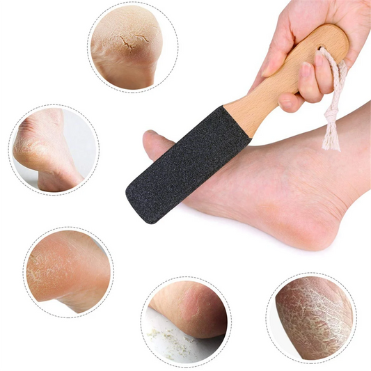 Hard Foot Callus Scraper With Wooden Handle, Health and Beauty