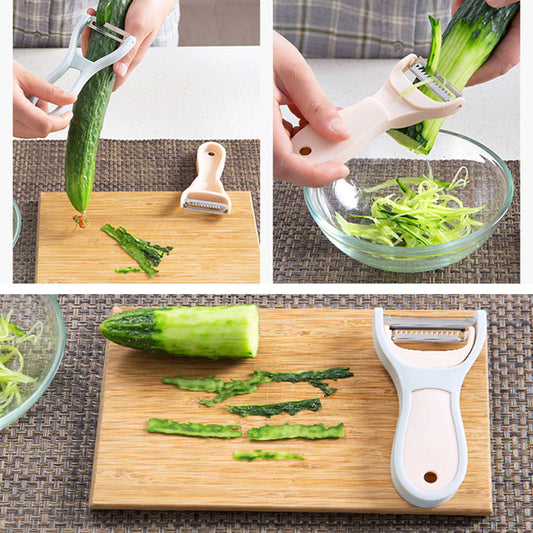 2 in 1 Julienne Vegetable Double Planning Grater Peeler