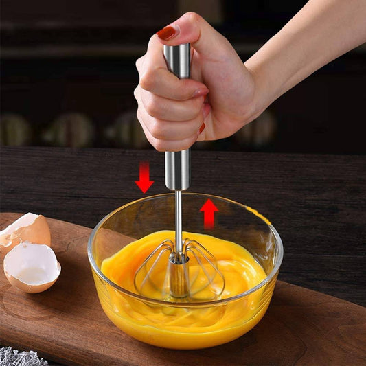 Semi Automatic Egg Beater Whiskers Hand Push Mixer