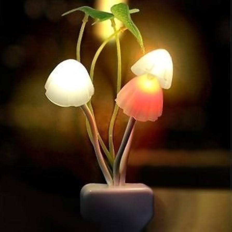 1Pcs LED Mushroom Night Lights