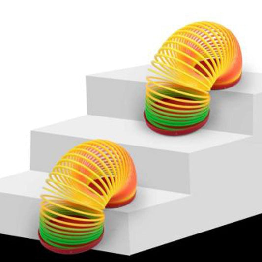 1PC Rainbow Coil Party Walking Slinky Spring Toy