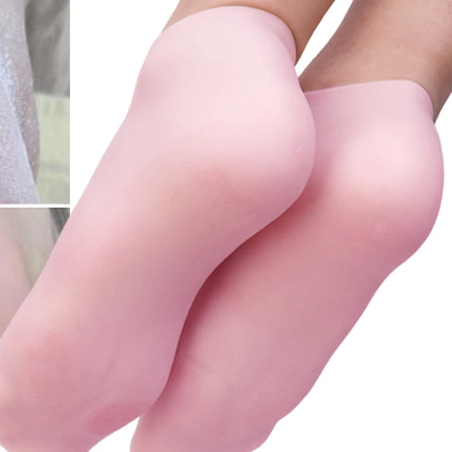 1 Pair Silicone Moisturizing Gel Heel Socks