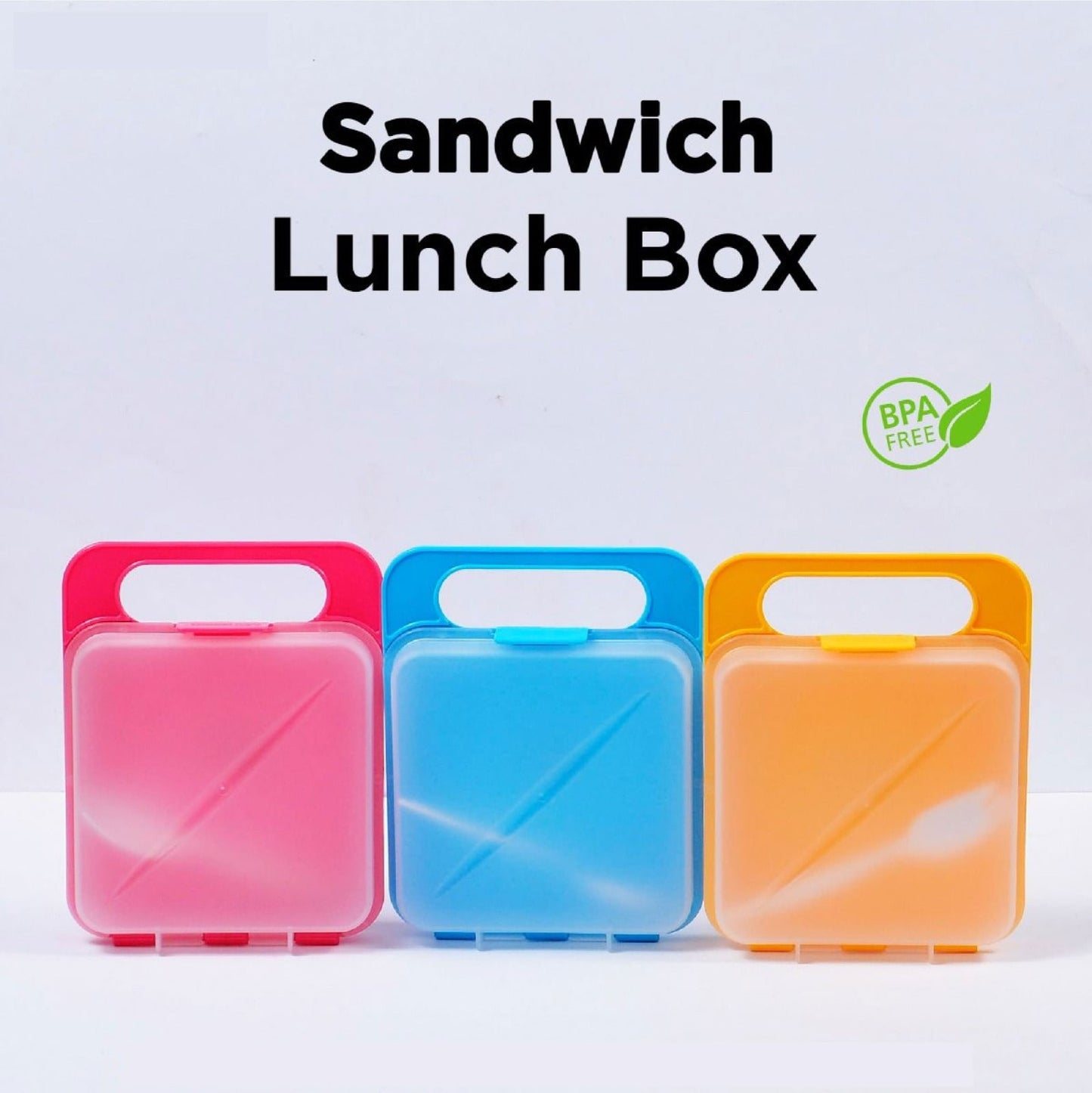 Sandwich Lunch Box With Fork for Kid Under One Dollar