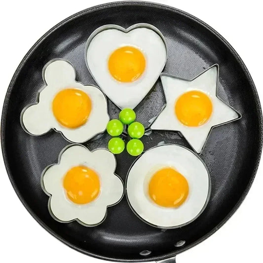 4 Pcs Stainless Steel Fried Egg Molds