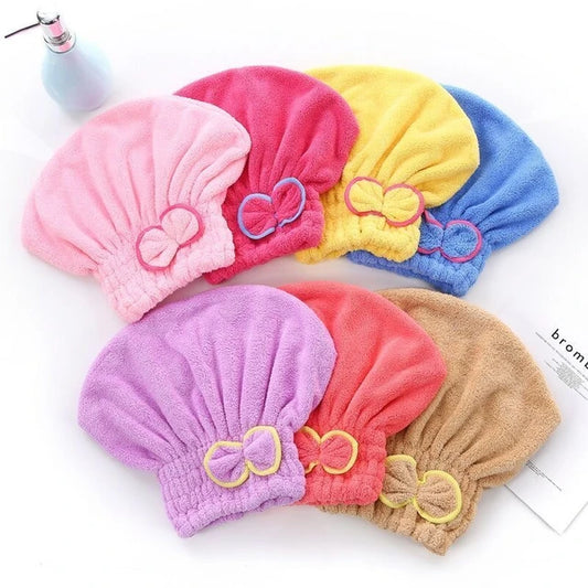 Super Absorbent Turban Hair Towel Cap