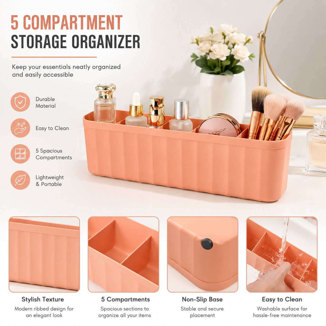 Space-Saving Desk Organizer Box