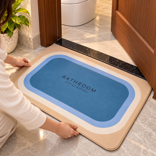 Super Absorbent Non Slip Stylish Indoor Door Mat (22X15Inch)