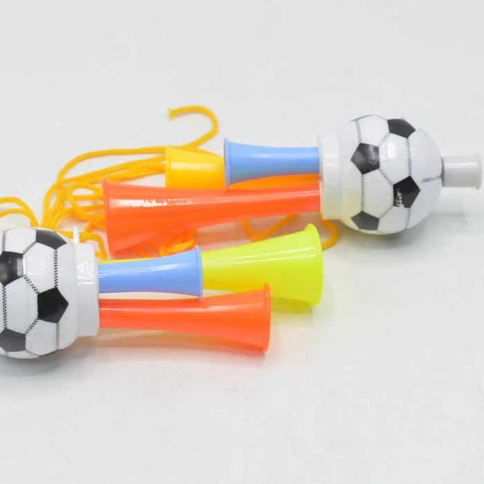 Three Tone Mini Kids Plastic Football Horn Toy, Under One Dollar