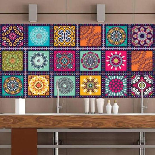 12Pcs Tiles Stickers, Under one Dollar