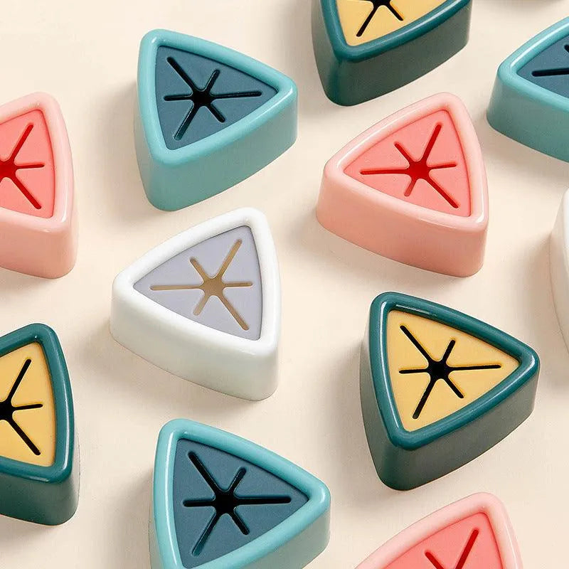 Wall-Mounted Triangular Silicone Towel Holder Under One Dollar