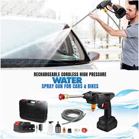 Wireless High Pressure Rechargeable Car Washer
