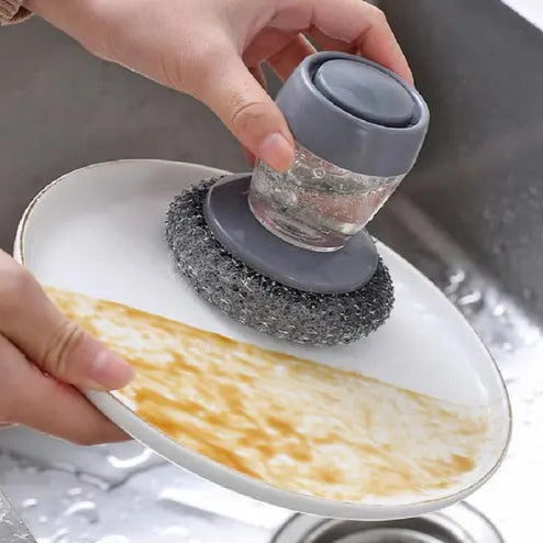 Grey Scrub Brush For Dishes