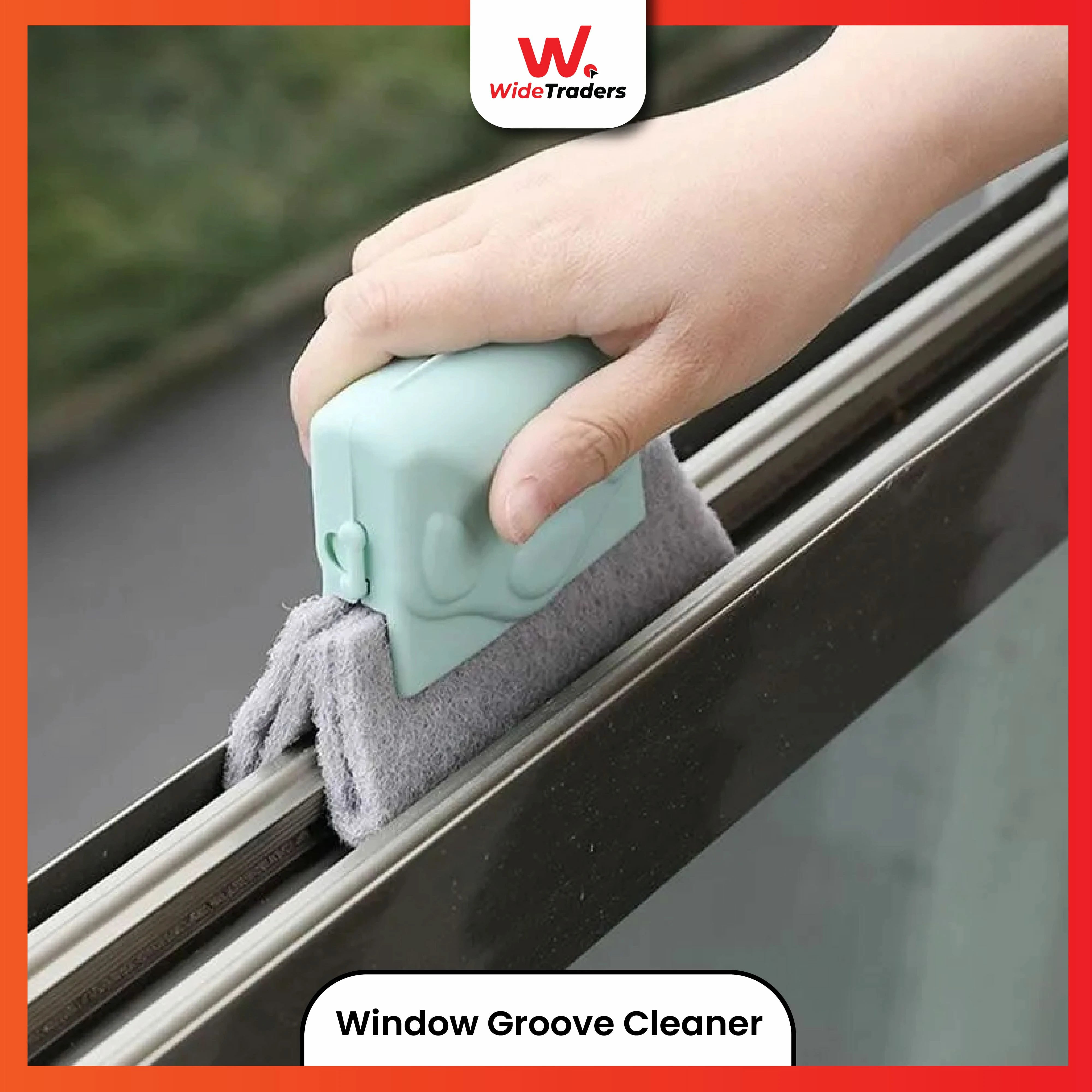 Shop Clearance! 3pcs Creative Window Groove Cleaning Brush, Hand-Held Crevice Cleaner Tools, Fixed Brush Head Design Scouring Pad Material for Door