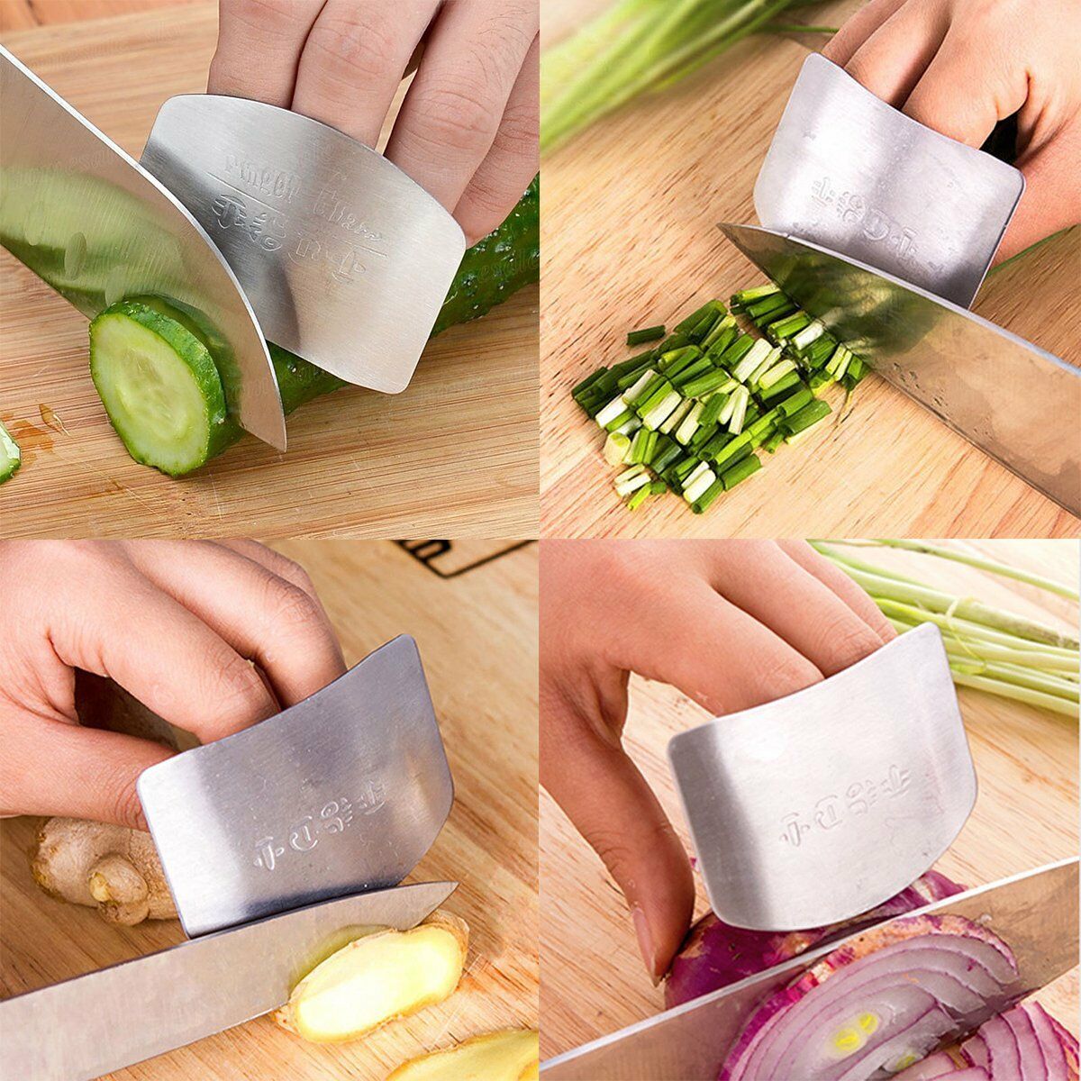 1Pcs Stainless Steel Finger Protector Knife Shield Protection, Under One Dollar