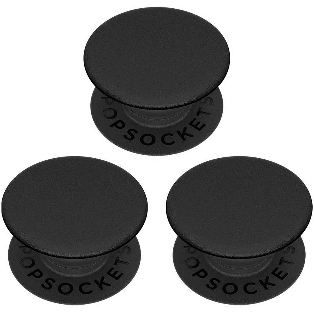 3Pcs POP SOCKET Black, Under Ine Dollar.