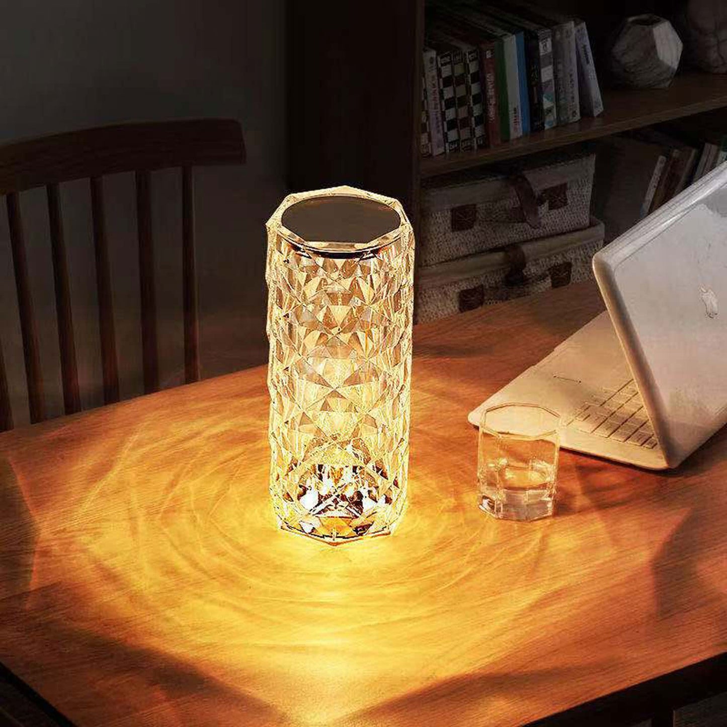 Crystal Diamond Table Lamp Touch Control Decorative Table Light
