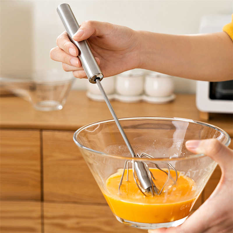 Semi Automatic Whiskers Beater Hand Whisker Stirrer Egg Whisker Coffee