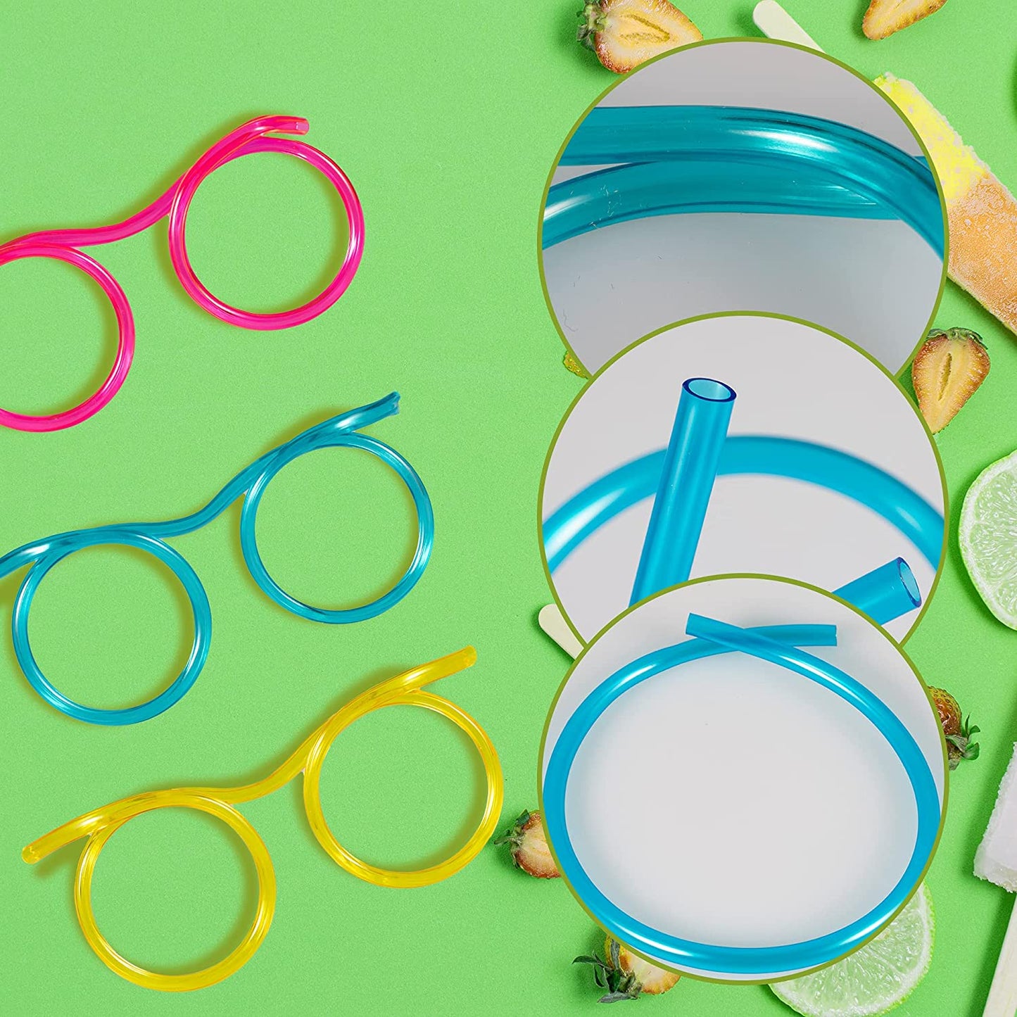 Soft Plastic Straw Flexible Glasses Drinking Straw