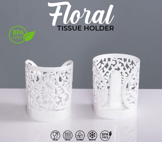 Floral Tissue Paper Holder, Under One Dollar
