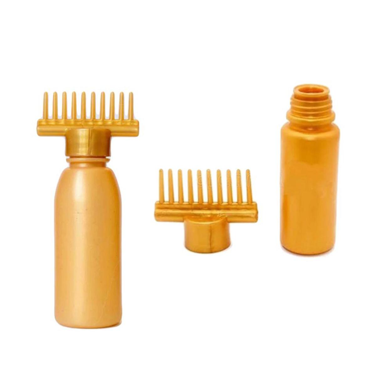 Hair Oil Bottle With Comb Pack Of 2, Under One Dollar