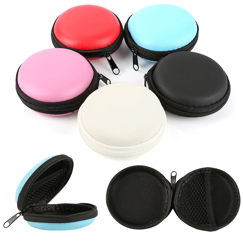Zipper Storage Case Round Shape