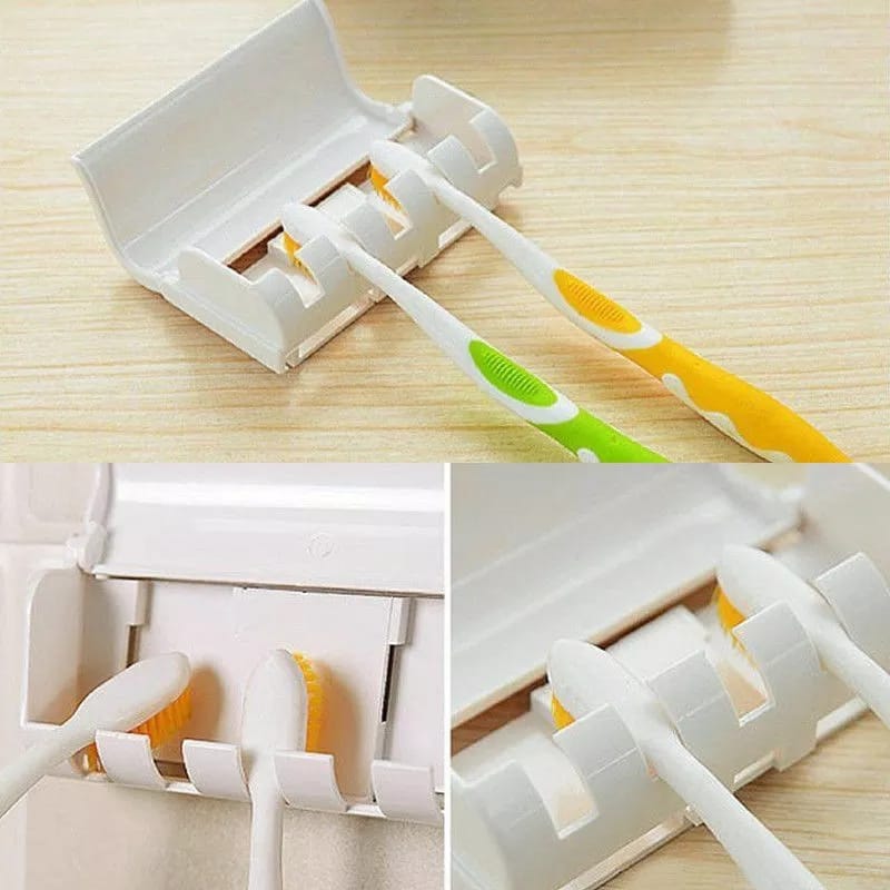 Toothpaste Dispenser & Brush Holder