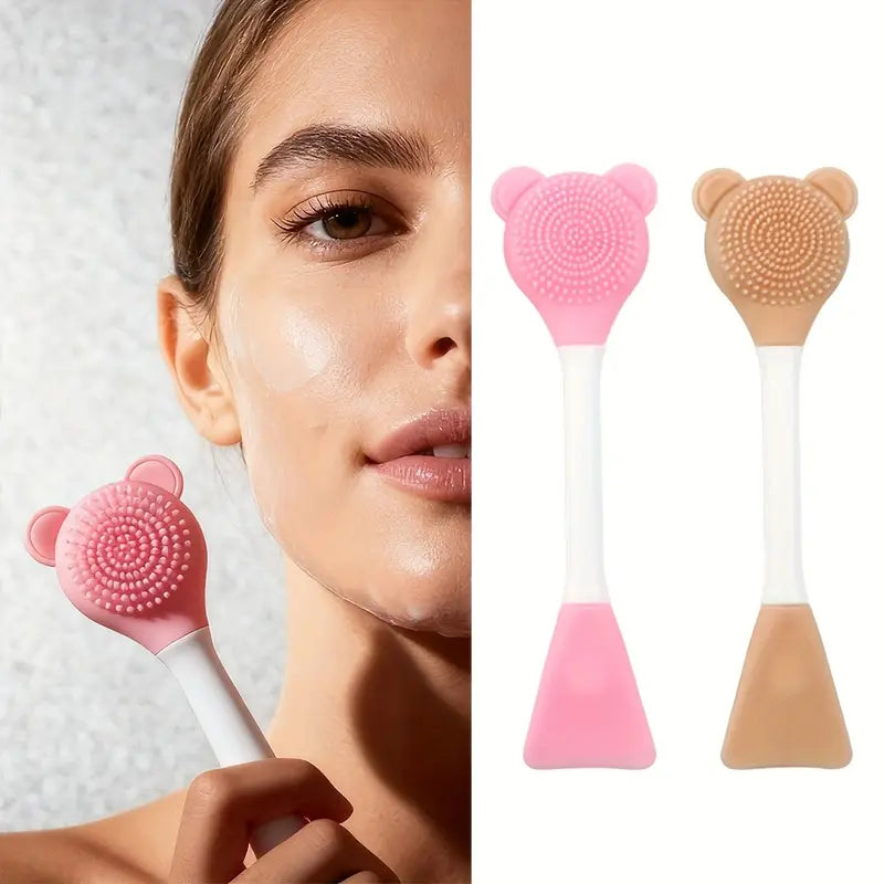 Silicone Facial Massage & Cleansing Brush Double Head