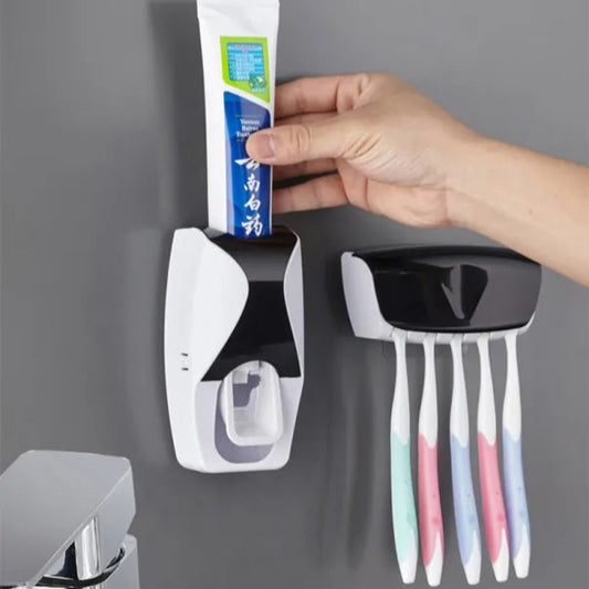 Automatic Black Toothpaste Dispenser