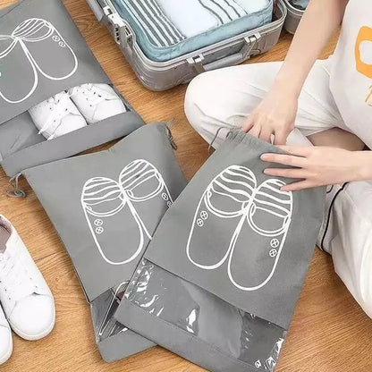 Pack Of 5 Dust-proof Travel Shoes Storage Bag