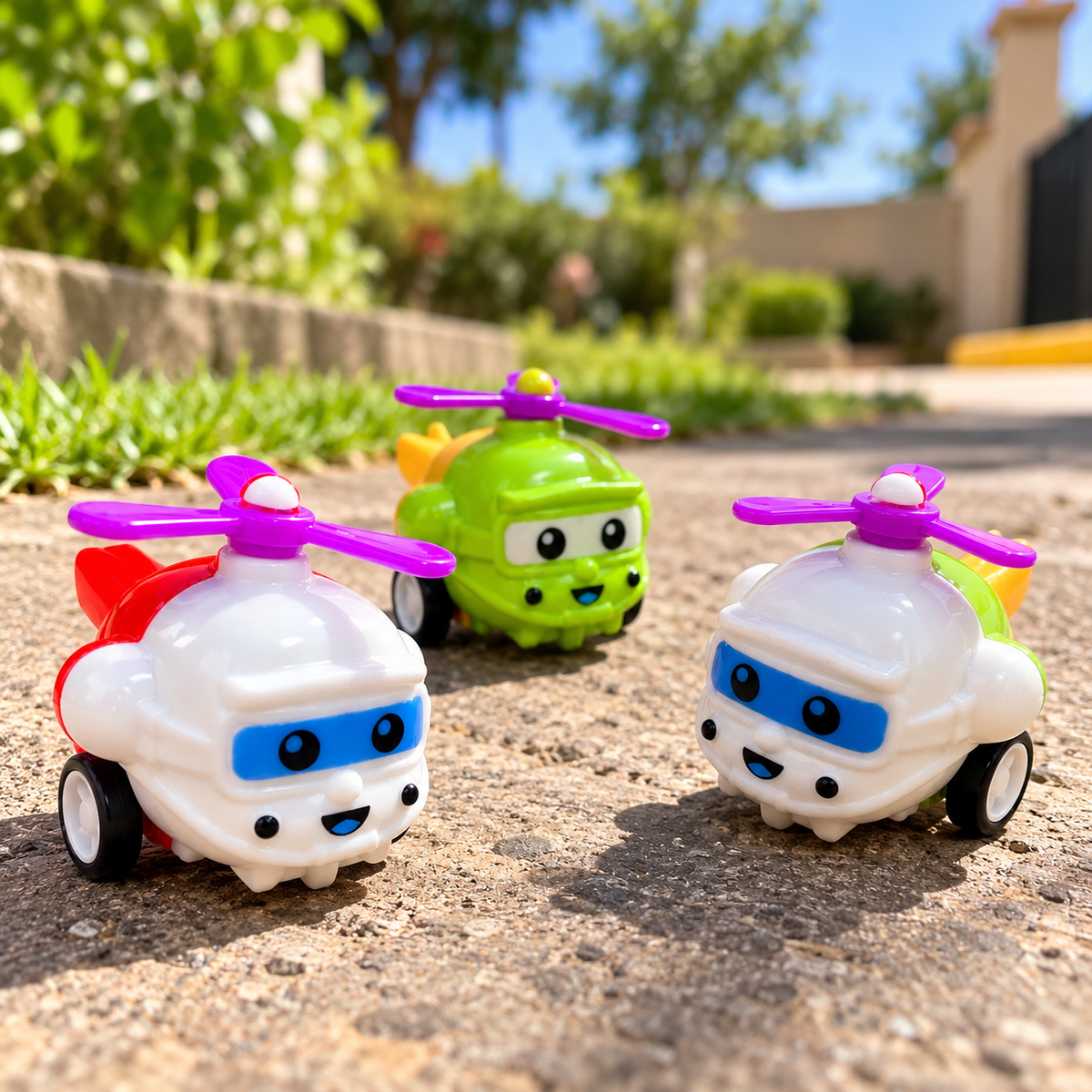 1. Cartoon Helicopter Toy Cars – Cute Vehicle Gift Set for Kids