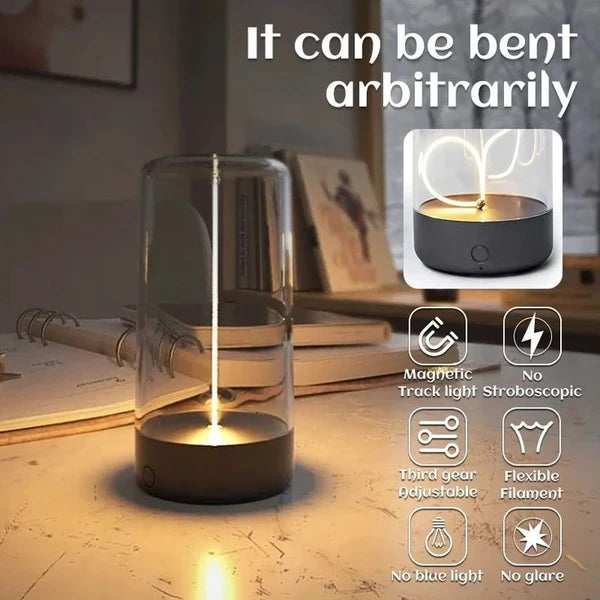 Magnetic Ambient LED Light Rechargeable Desk & Bedside Lamp