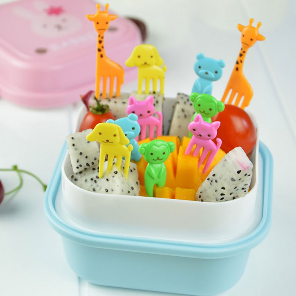 10pcs Mini Cartoon Animal fork