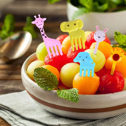 10pcs Mini Cartoon Animal fork