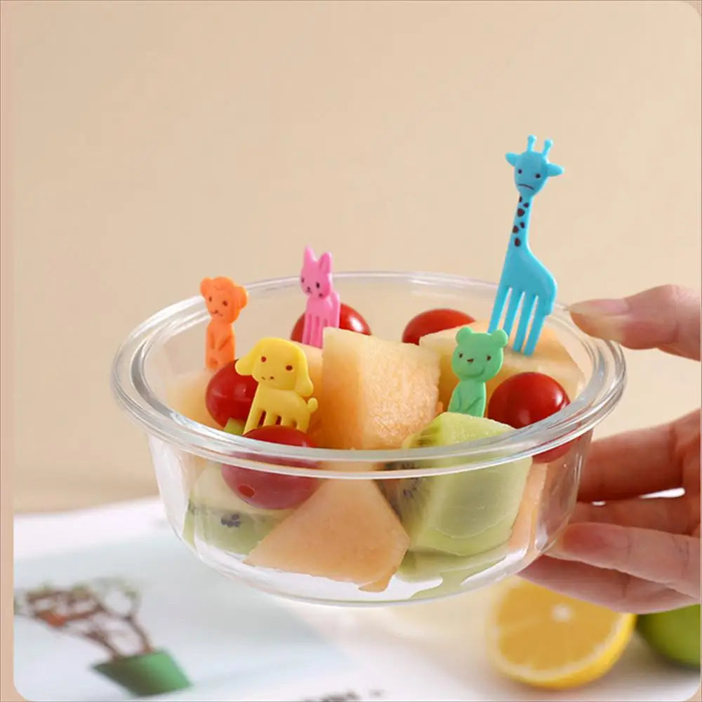 10pcs Mini Cartoon Animal fork