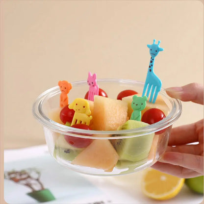 10pcs Mini Cartoon Animal fork