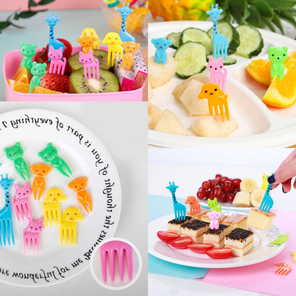 10pcs Mini Cartoon Animal fork