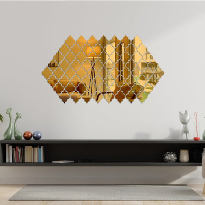 12Pcs Acrylic Mirror Stickers, Home & Wall Decor